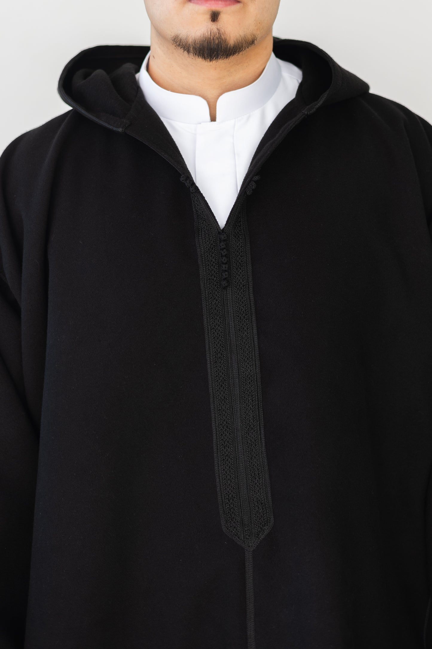 Midnight Black Winter Djellaba