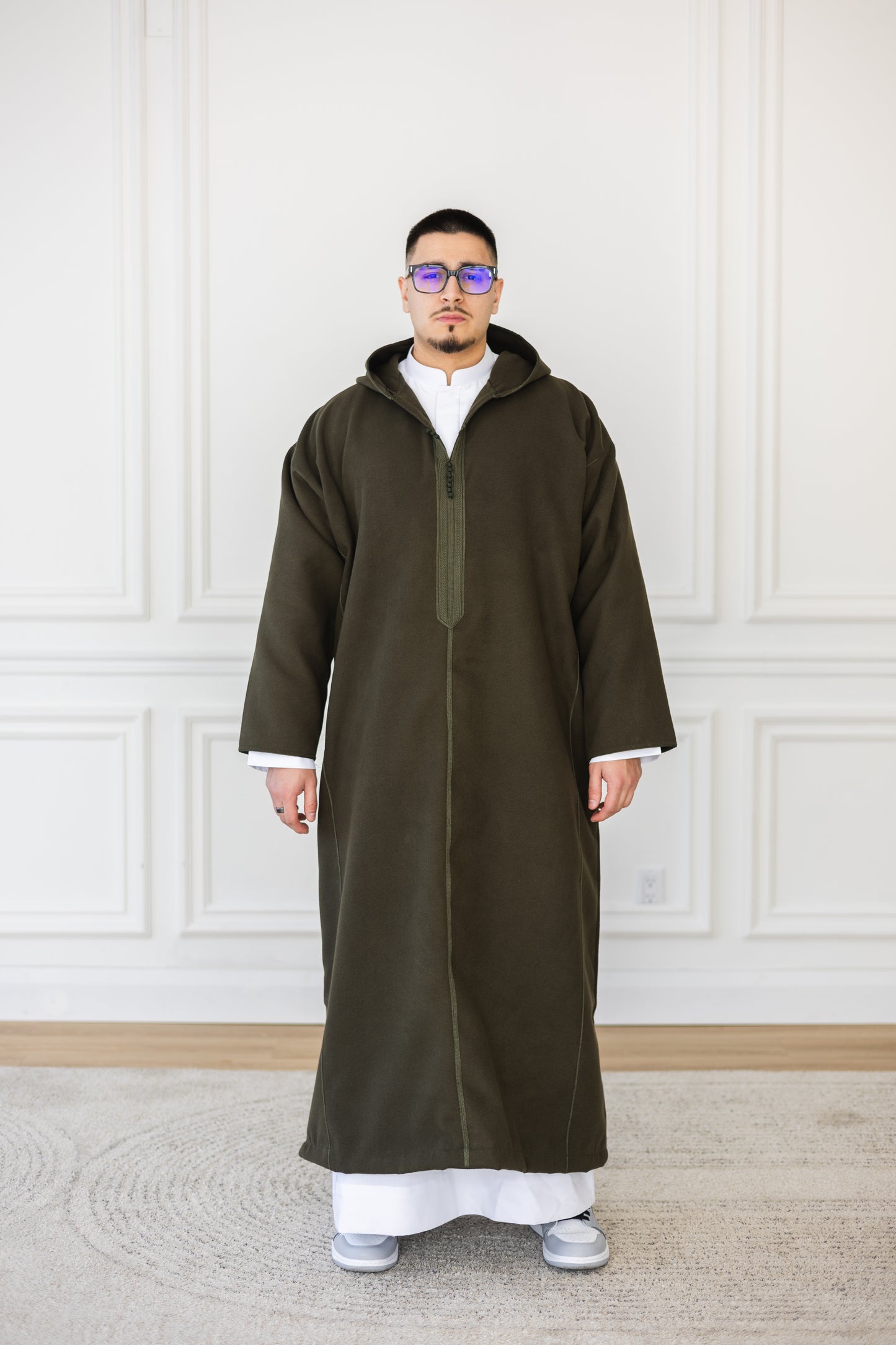 Olive Green Winter Djellaba