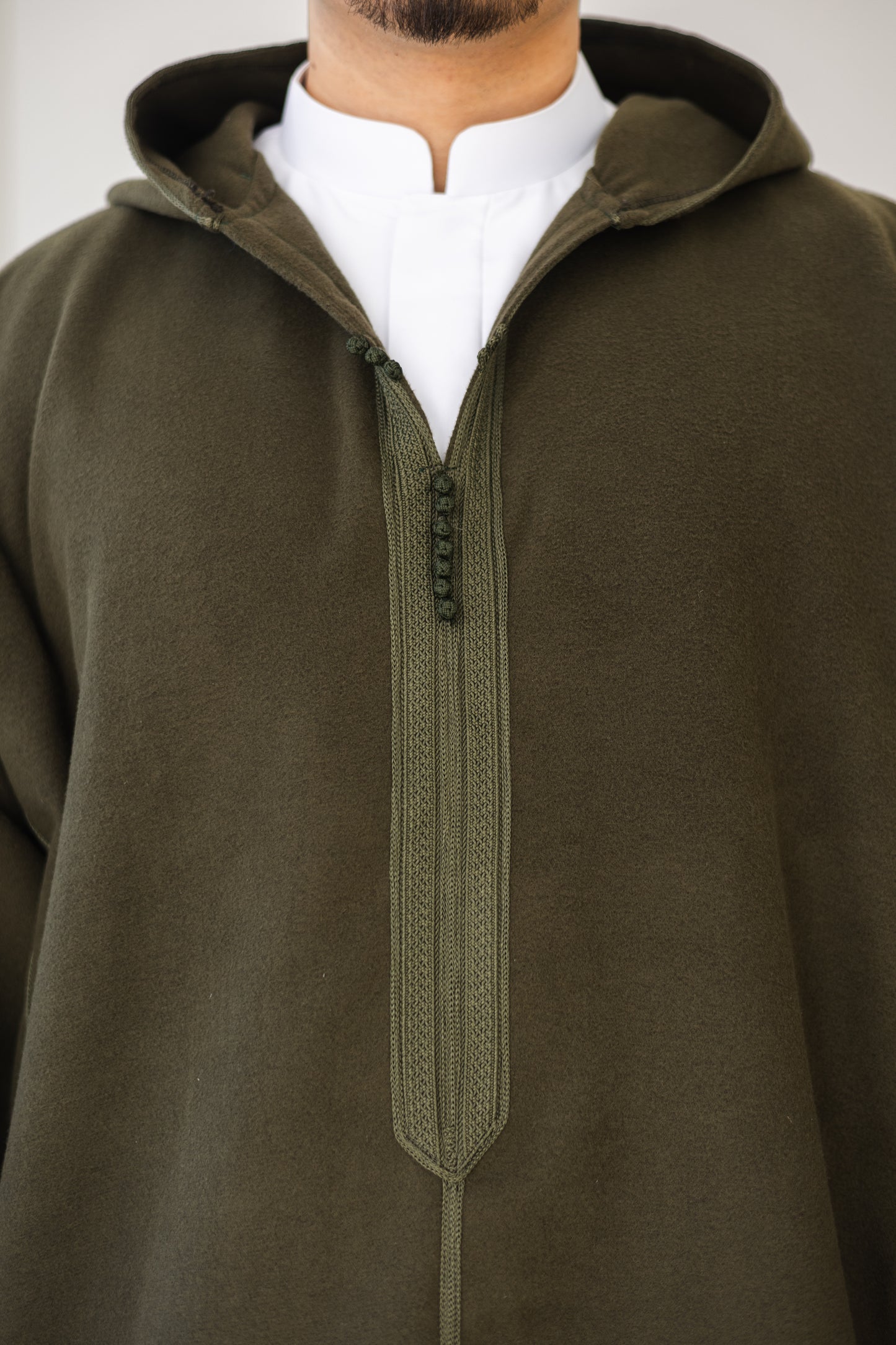 Olive Green Winter Djellaba