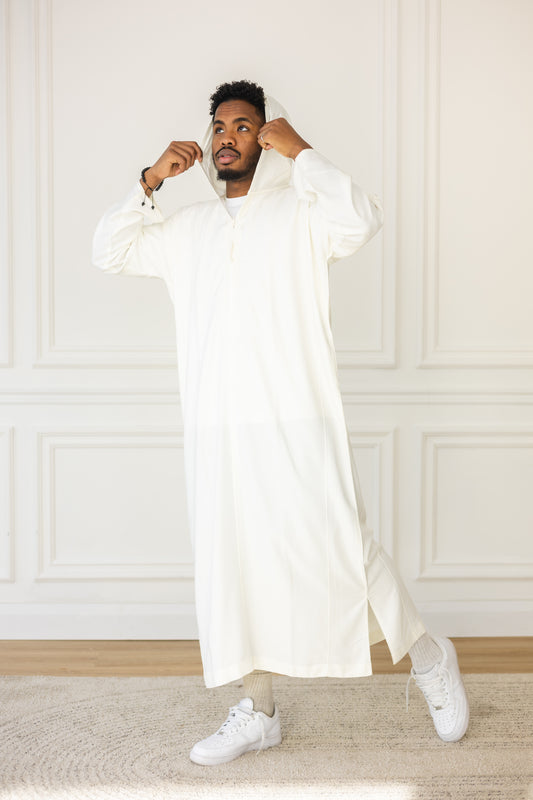 Pearl White Djellaba