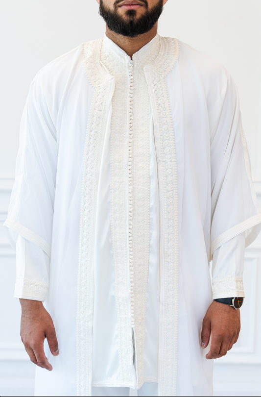 Luxury White Jalabiya