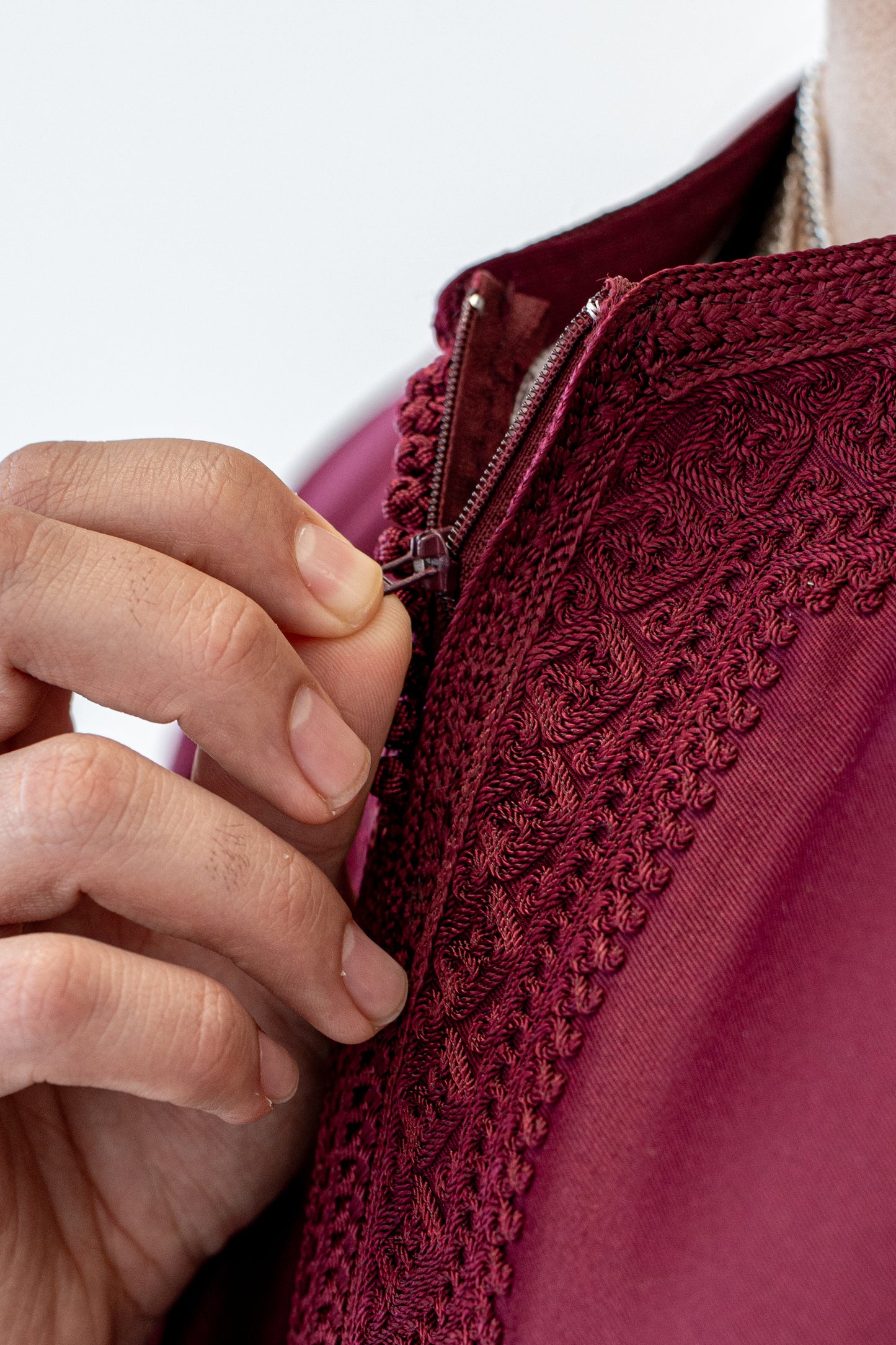 Majestic Maroon Gandoura