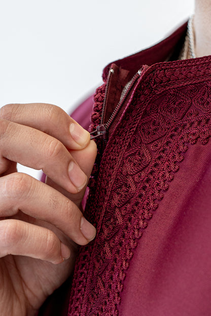 Majestic Maroon Gandoura