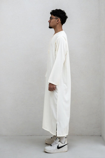 Pearl White Kaftan
