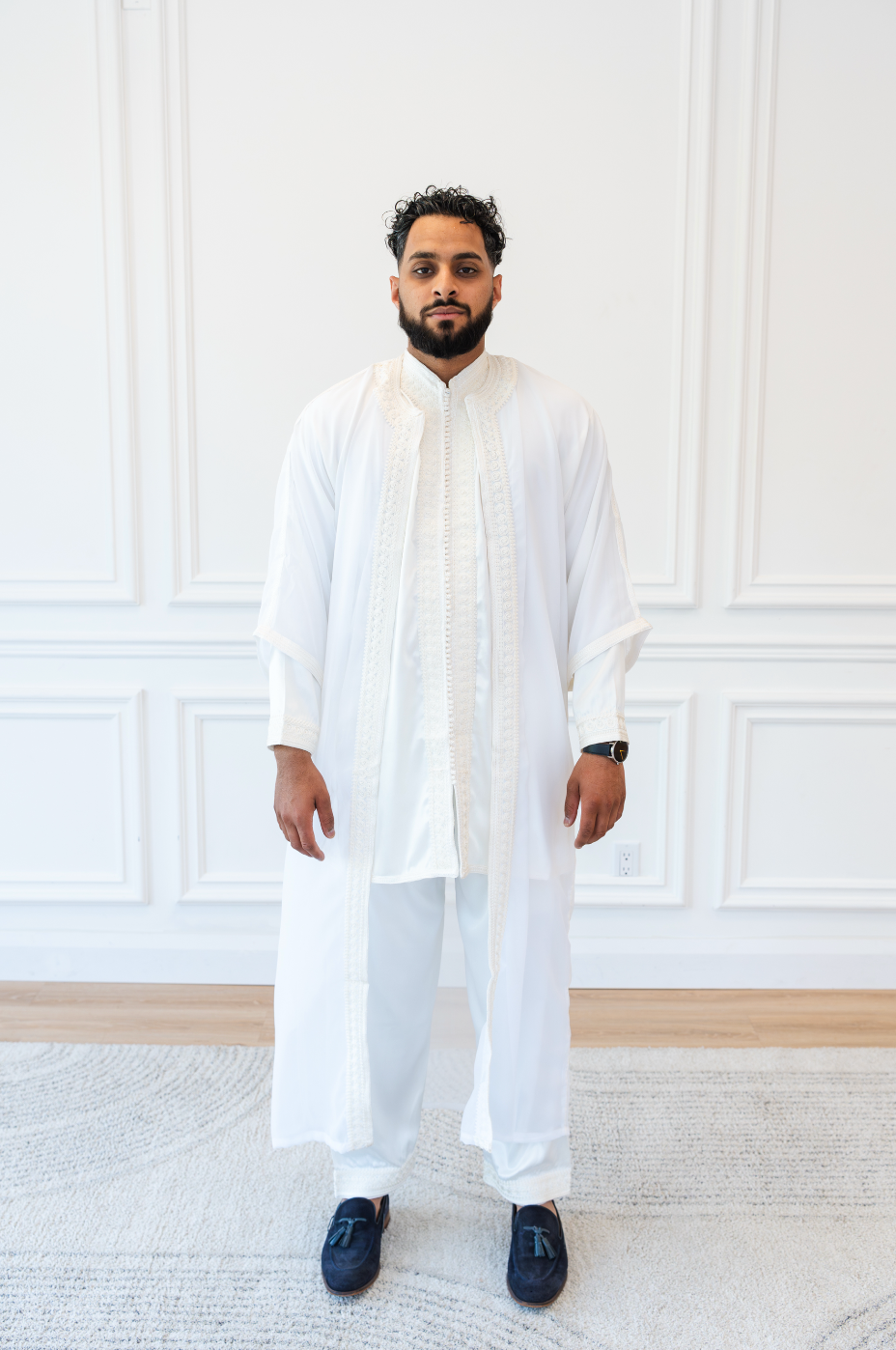 Luxury White Jalabiya