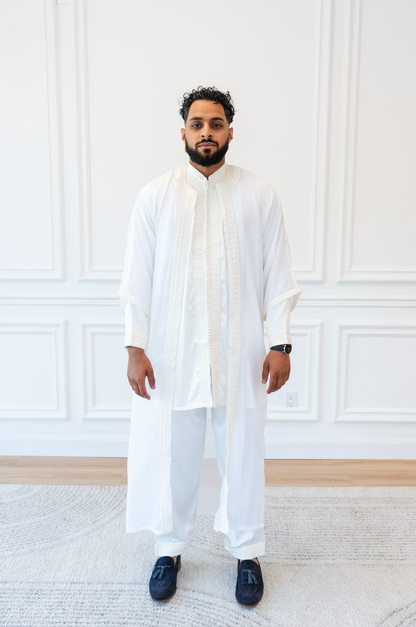 Luxury White Jalabiya