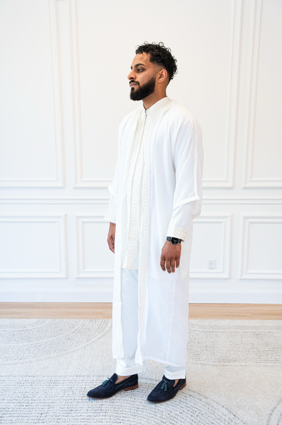 Luxury White Jalabiya