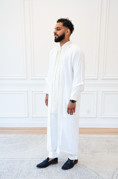 Luxury White Jalabiya