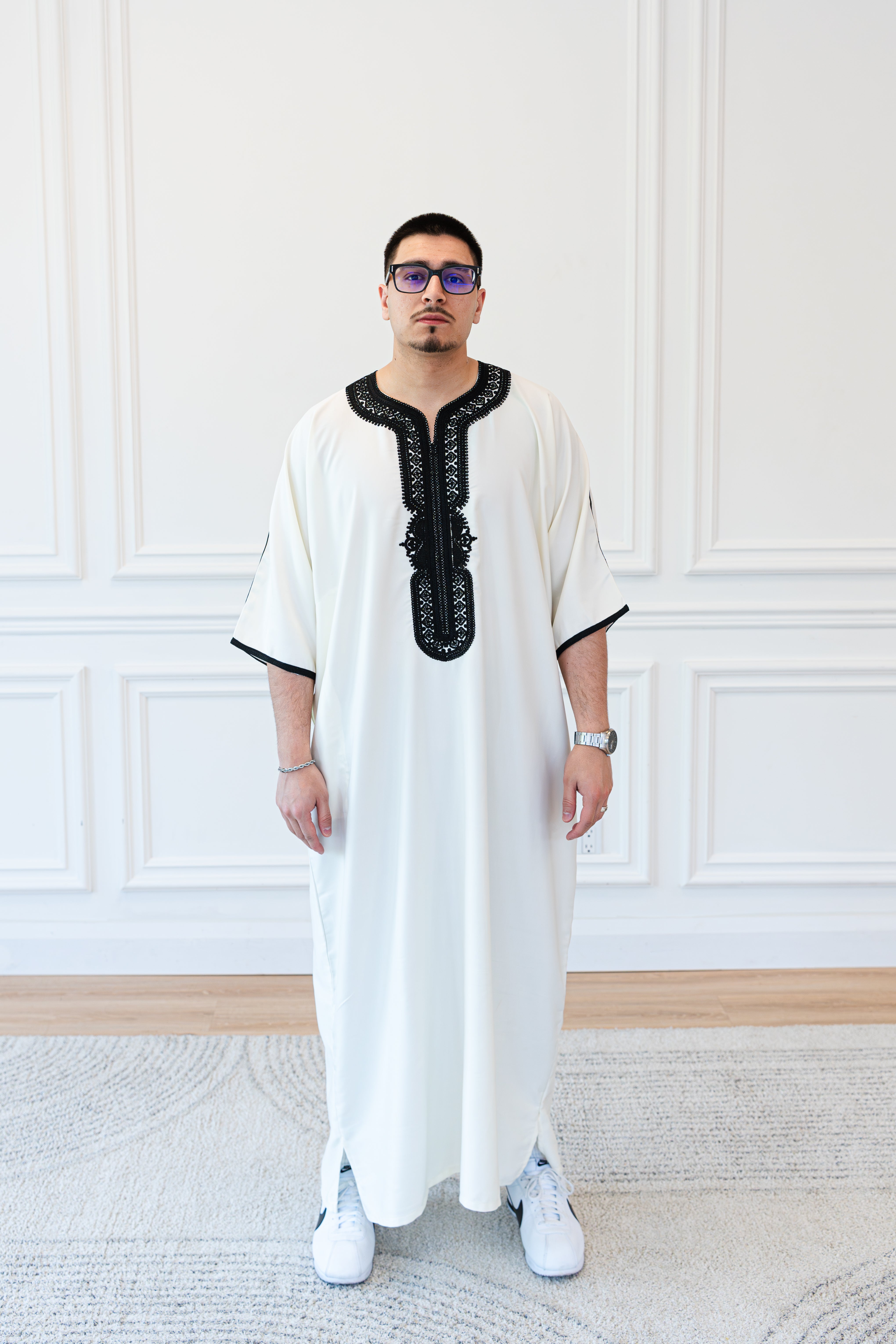 着物・セレモニードレス waffle glory suit/handmade cotton bonnet Tuxedo White Gandoura – Khaas | Premium Moroccan Thobes